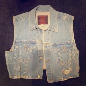 Blue jean jacket/vest